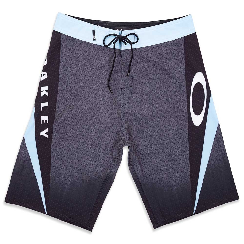 Bermuda Oakley Gnarly Sport Cinza e Azul Back Wash