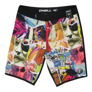 Bermuda Água Oneill 8729A Estampada Rosa