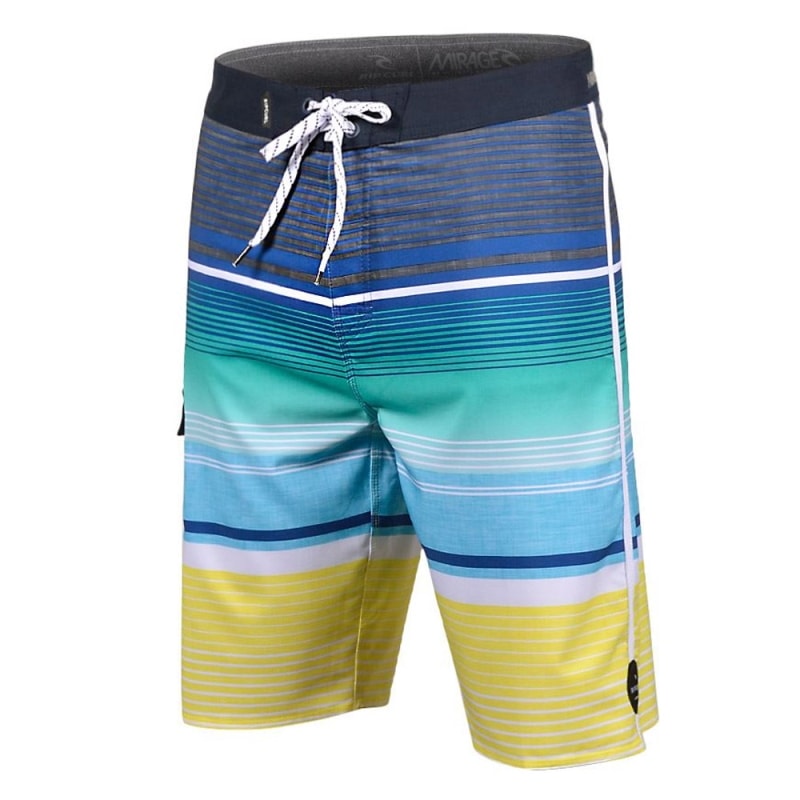 Bermuda Água Rip Curl Mirage Generate 21" Preto e Amarelo