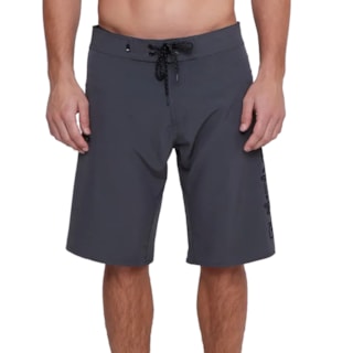 Bermuda Boardshort Flat Signature 21 Cinza Escuro