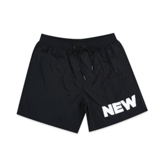 Bermuda Elástico New Era Performance Branded Core Essentials Style Preto