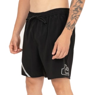 Bermuda Elástico Quiksilver Q492A0092 Preta