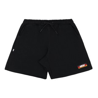 Bermuda High Sweat Shorts Flammes Black