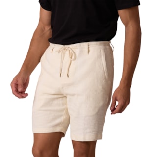 Bermuda Passeio Linho Saka Stretch Creme