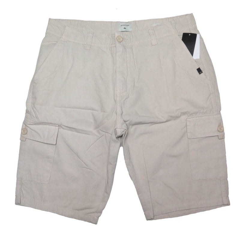 Bermuda Passeio Quiksilver Walk Cargo Bege