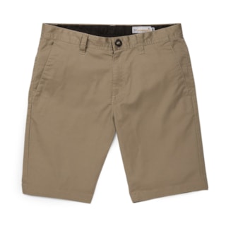 Bermuda Passeio Volcom Frickin Modern Stretch Chino Bege