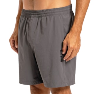 Bermuda Shorts Hurley Volley Block 17,5 Cinza
