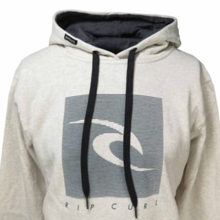 Blusa de Moletom Rip Curl Front Side Branco Mescla