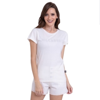 Blusa Feminina Billabong Glitter Billa Branca