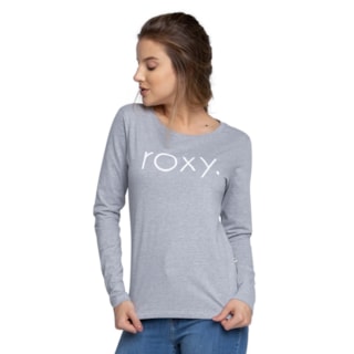 Blusa Manga Longa Roxy Surf Spirit Cinza