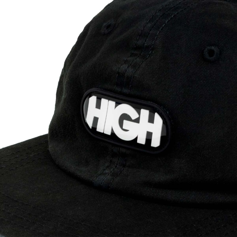 Boné High Logo 6 Panel Preto - Loja HIP