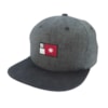 Boné DC Cinza Aba Reta Snap-Back 78.80.2676