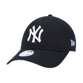 Boné Feminino New Era 9TWENTY Strapback MLB New York Yankees Preto
