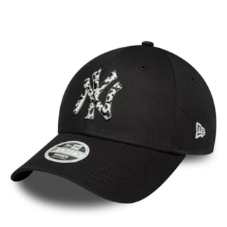 Boné Feminino New Era New York Yankees MLB Animal Infill Preto