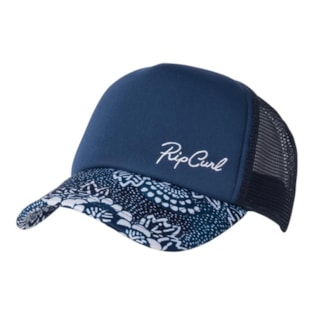 Boné Feminino Rip Curl Aba Torta Island Tide Azul