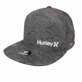 Boné Hurley Aba Reta Nike Dri-fit Cinza 636857 Boné Hurley Aba Reta Nike Dri-fit Cinza 636857