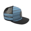 Boné Hurley Aba reta/Snapback Nike Dri-Fit Hydrofuge Preto Azul