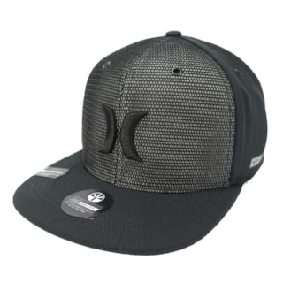 Boné Hurley Aba reta/Snapback Nike Dri-Fit Preto 635883