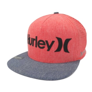 Boné Hurley Phantom Aba reta/Snapback Rosa/Azul Boné Hurley Phantom Aba reta/Snapback Rosa/Azul