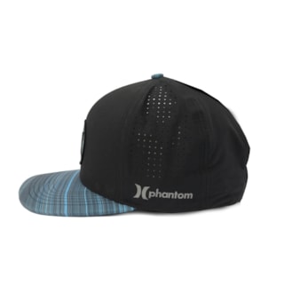 Boné Hurley Phantom Aba torta/Snapback Preto Azul 635877