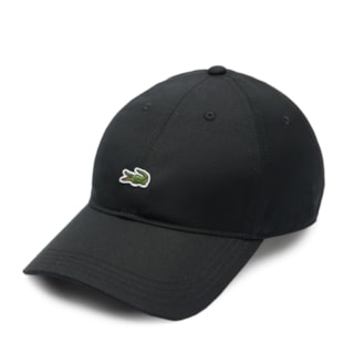 Boné Lacoste Gabardine Noir