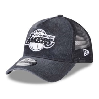 Boné New Era 940AF Trucker Q126 Wshd Dnm Loslak Blk