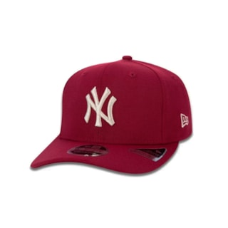 Boné New Era 9FIFTY Stretch Snap MLB New York Yankees Vermelho Escuro