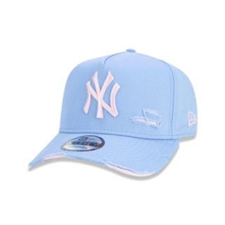 Boné New Era 9FORTY A-Frame MLB New York Yankees Destroyed Azul