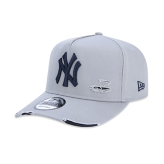 Boné New Era 9FORTY A-Frame MLB New York Yankees Destroyed Cinza