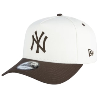 Boné New Era 9FORTY A-Frame MLB New York Yankees Off White