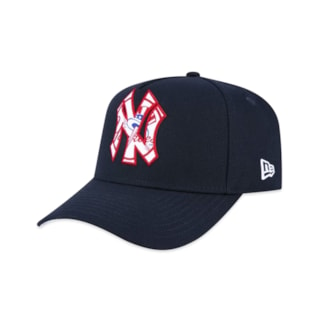 Boné New Era 9FORTY A-Frame MLB New York Yankees World Of Logos Marinho