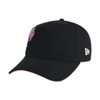 Boné New Era 9FORTY A-Frame NBA Chicago Bulls World Of Logos Preto