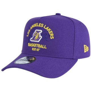 Boné New Era 9FORTY A-Frame NBA Los Angeles Lakers Core NBA