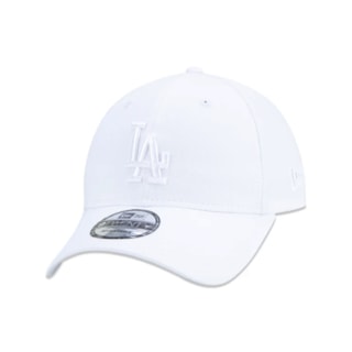 Boné New Era 9TWENTY MLB Los Angeles Dodgers Aba Curva Branco