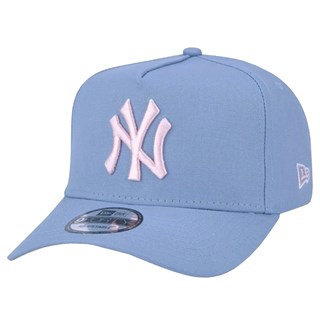 Boné New Era Aba Curva New York Yankees Azul Rosa