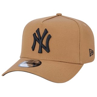 Boné New Era MLB New York Yankees Aba Curva Cáqui