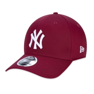 Boné New Era MLB New York Yankees Vermelho Escuro