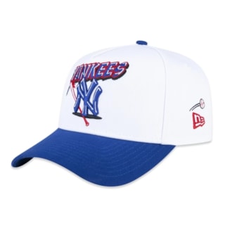  Boné New Era MLB New York Yankees World Of Logos Branco