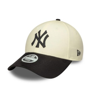 Boné New Era New York Yankees MLB Faux Suede Bege Claro