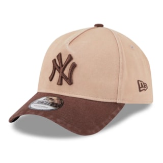 Boné New Era New York Yankees Washed Pastel Brown