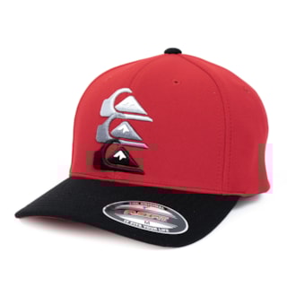 Boné Quiksilver Emb Three Logo Red
