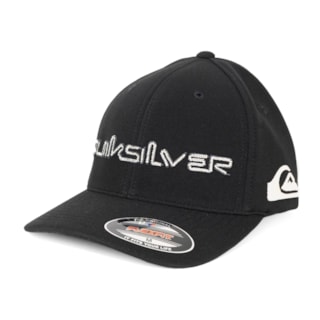 Boné Quiksilver Flexfit Emb Chain Tribal Tag Black
