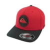 Boné Quiksilver Flexfit Hybrid Logo Vermelho/Preto