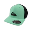 Boné Quiksilver Flexfit Solid Preto e Verde