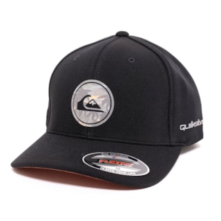 Boné Quiksilver Gradient Round Tropicamo Black