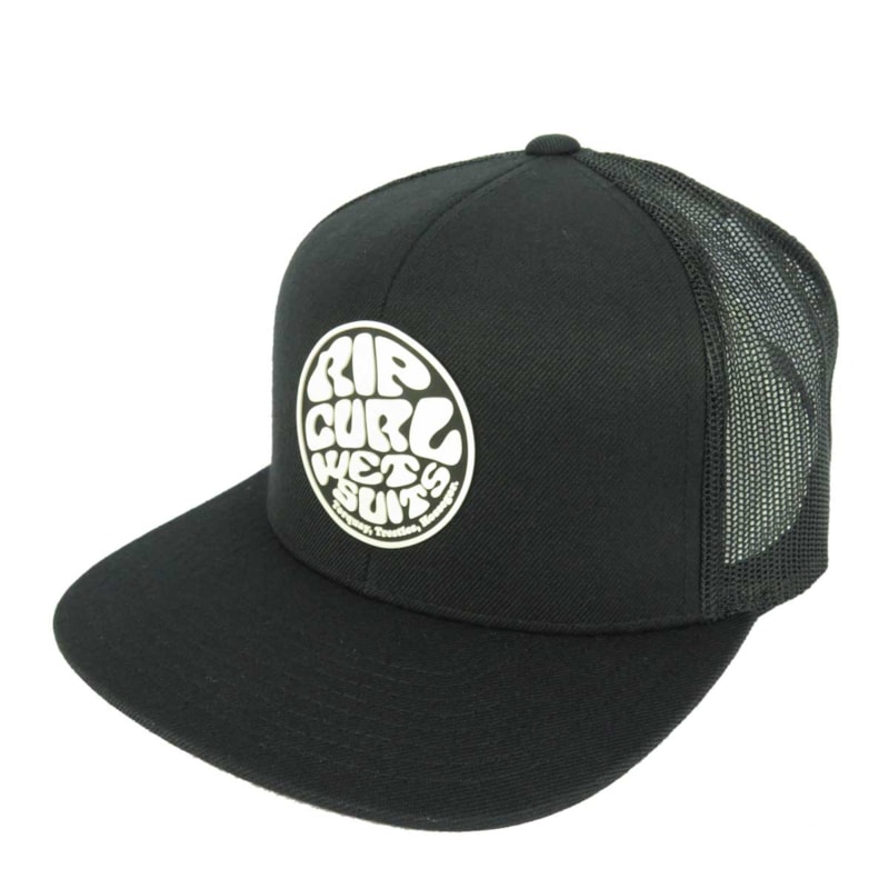 Boné Rip Curl Aba Reta Wettie Trucker Preto