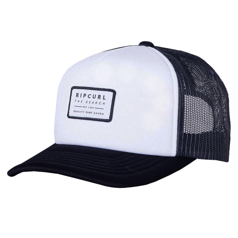Boné Rip Curl Crusher Trucker Black White os melhores preços