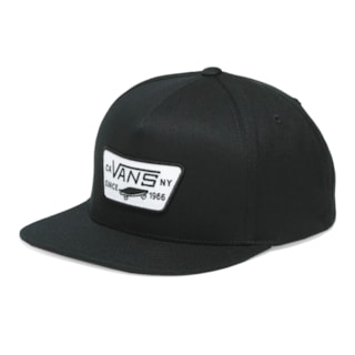 Boné Vans Aba Reta Snap Back Full Patch Preto