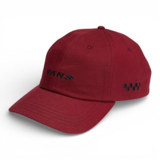 Boné Vans Check Side Curved Bill Jockey Bordeaux