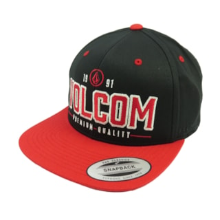 Boné Volcom Wing Black/Red